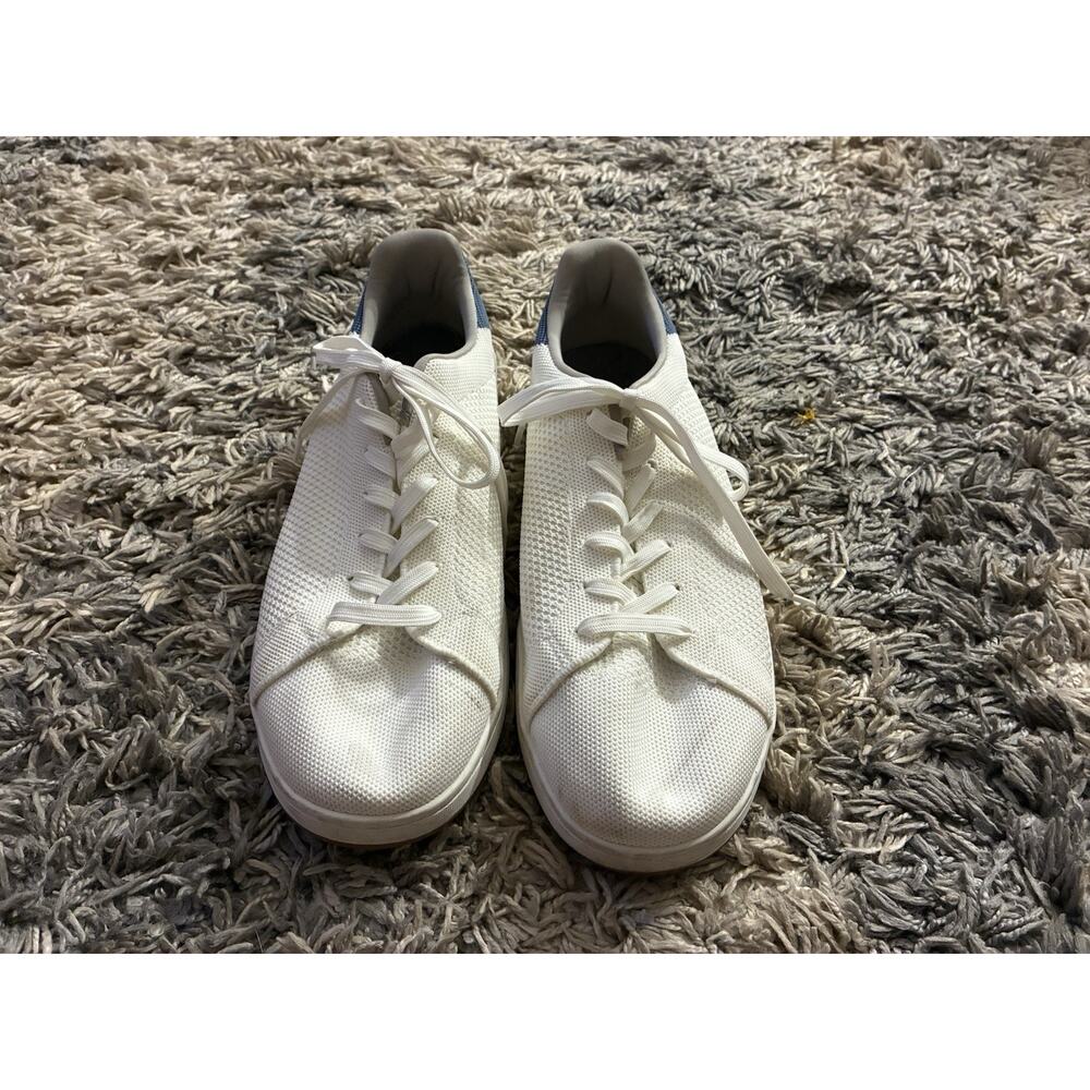 SUAVS The Classic Shoes Mens 13 White Knit Casual Comfort Walking Sneakers